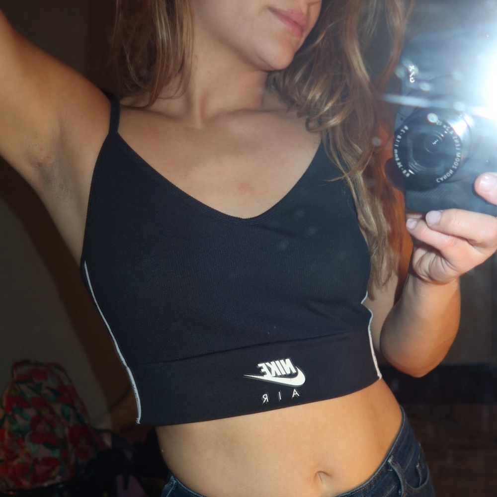 Nike Black and White Air Crop Top